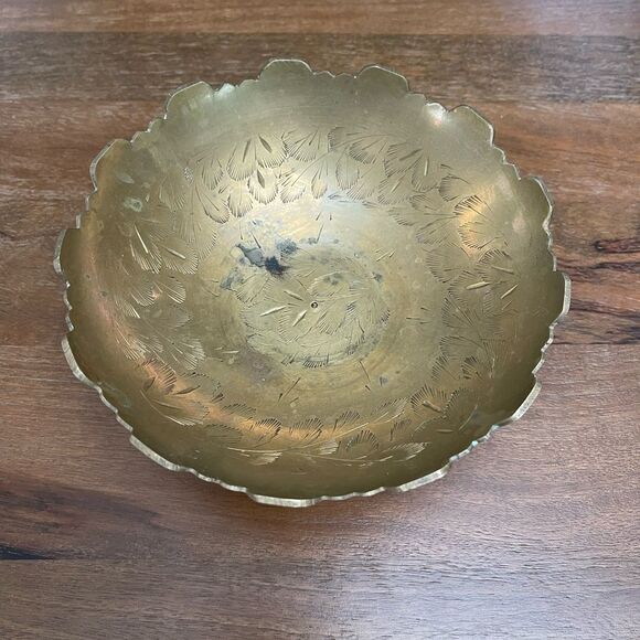 VTG Brass Footed Bowl - Picture 4 of 7